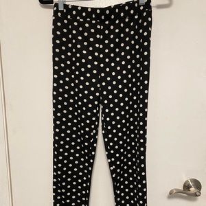 Polka dot Leggings with small flair on sides